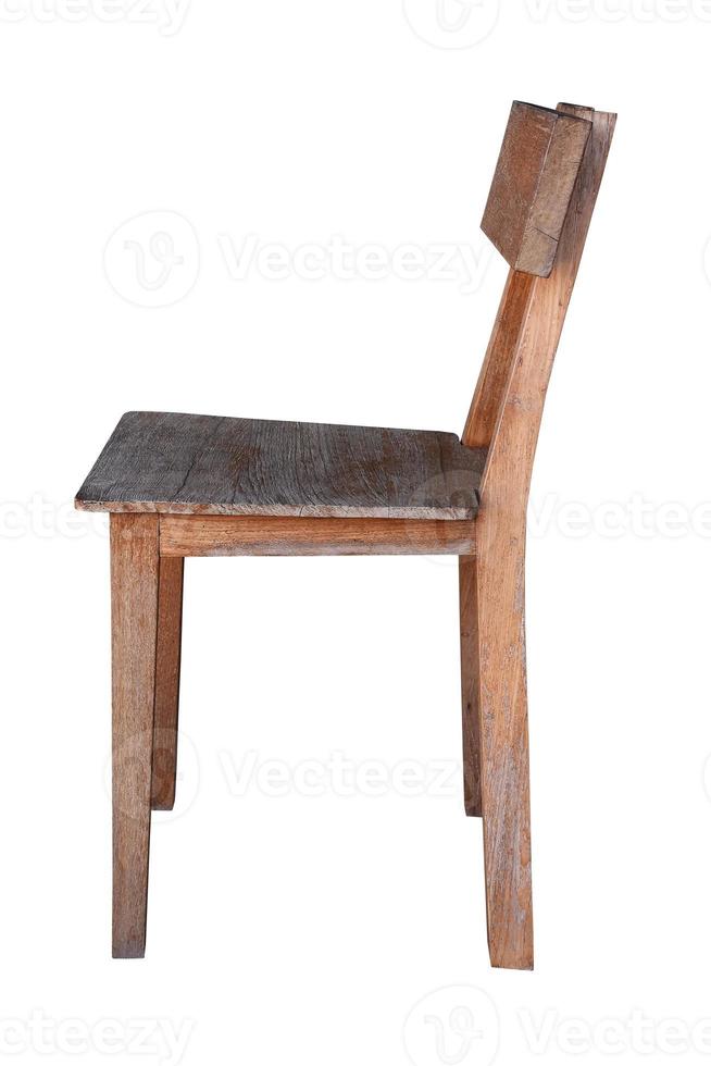 Wooden chair isolated. photo