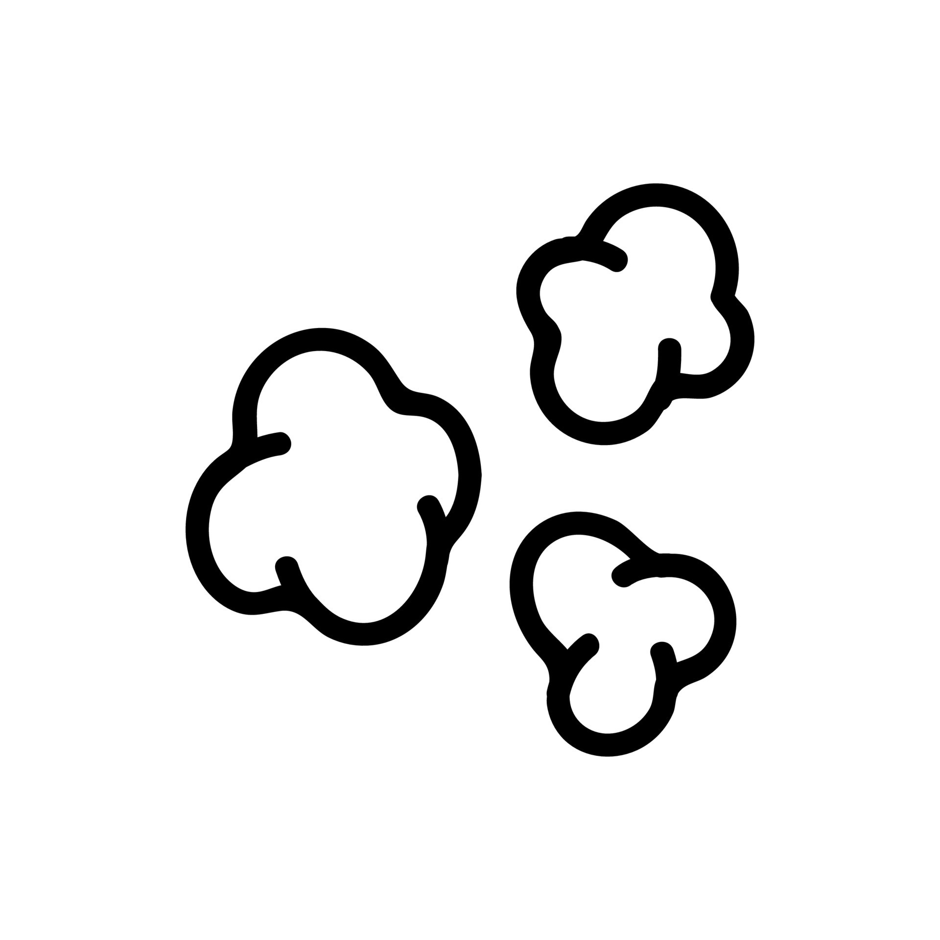 popcorn grains icon vector outline illustration 9756623 Vector Art at