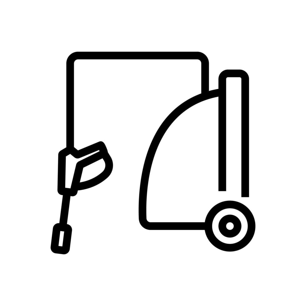 pressure washer device icon vector outline illustration