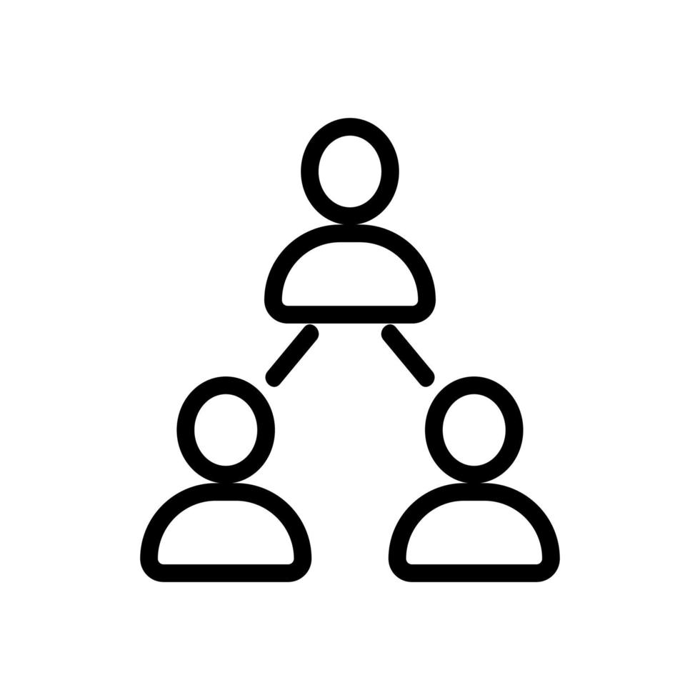 vector de icono de personas de negociación. ilustración de símbolo de contorno aislado