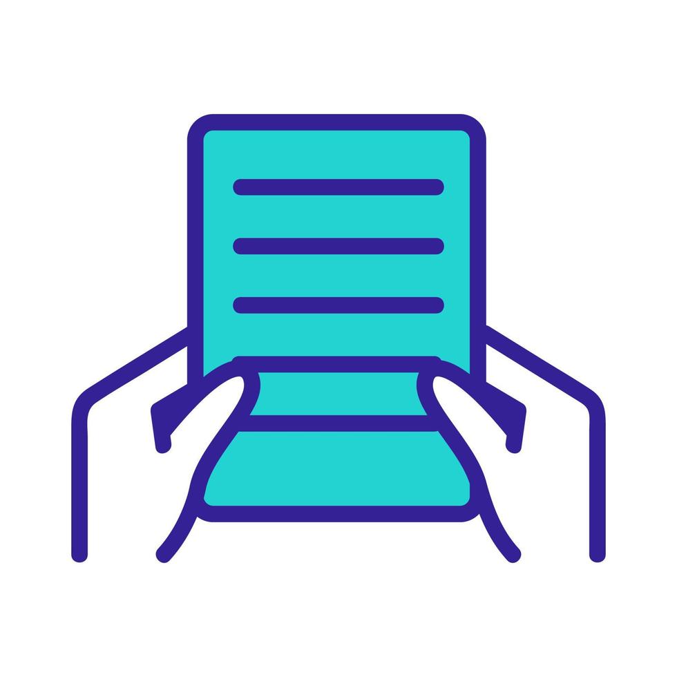Voting form icon vector. Isolated contour symbol illustration vector