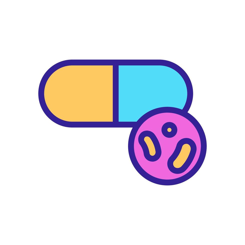 useful probiotic vector icon. Isolated contour symbol illustration