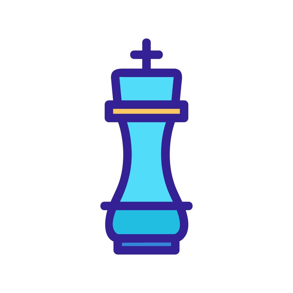 Chess icon vector. Isolated contour symbol illustration vector