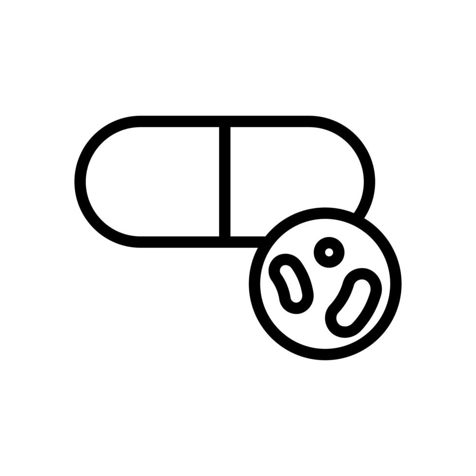 useful probiotic vector icon. Isolated contour symbol illustration
