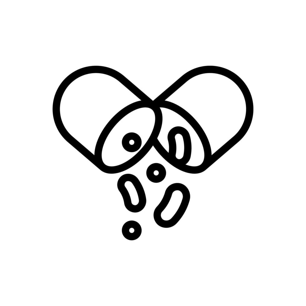 useful probiotic vector icon. Isolated contour symbol illustration