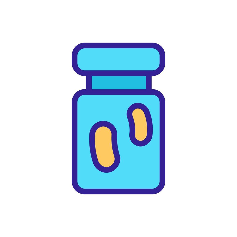 probiotic icon vector. Isolated contour symbol illustration vector