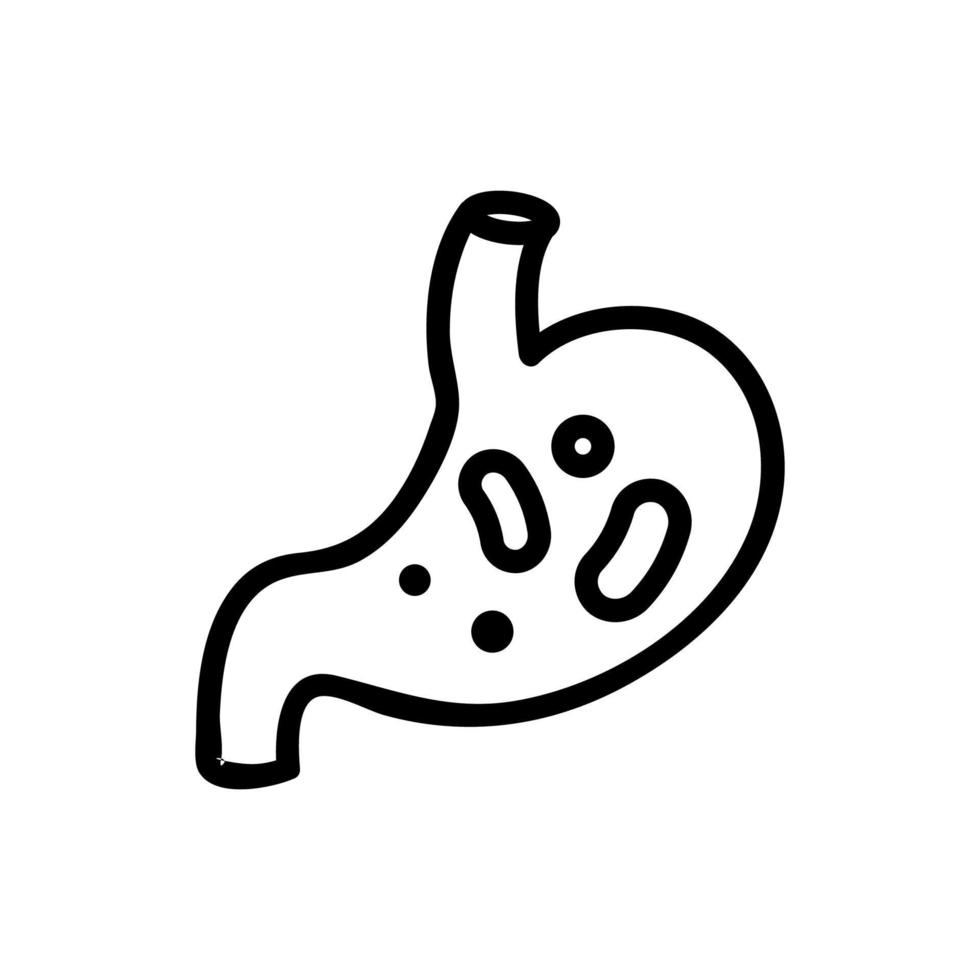 vector de icono probiótico. ilustración de símbolo de contorno aislado