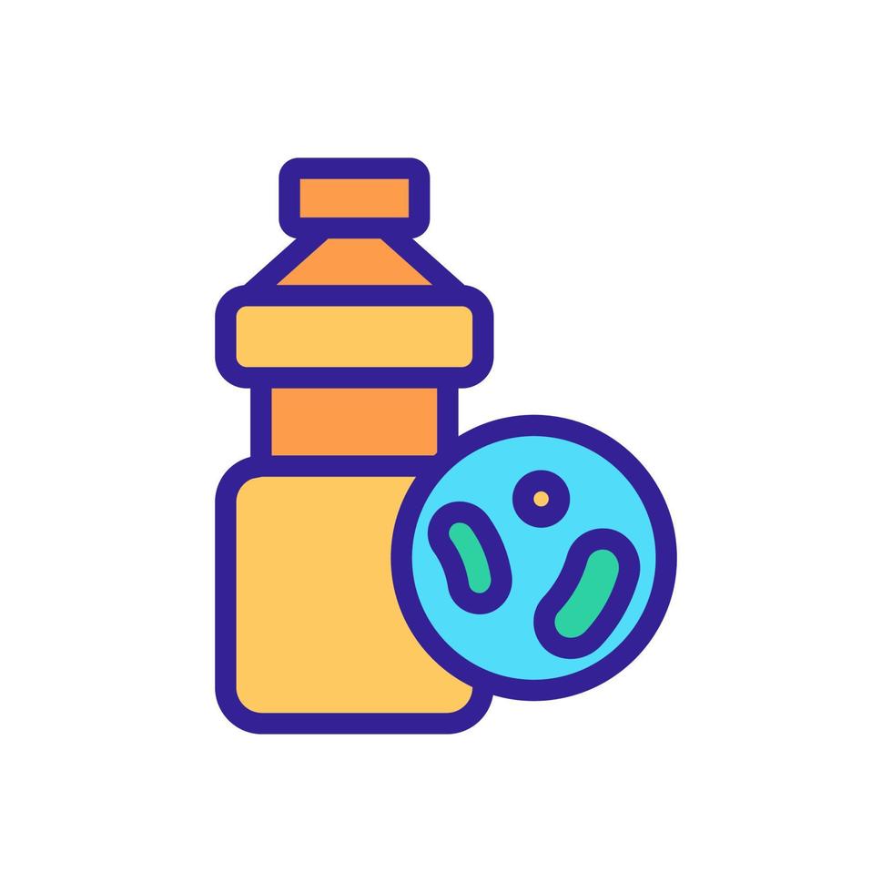 probiotic icon vector. Isolated contour symbol illustration vector