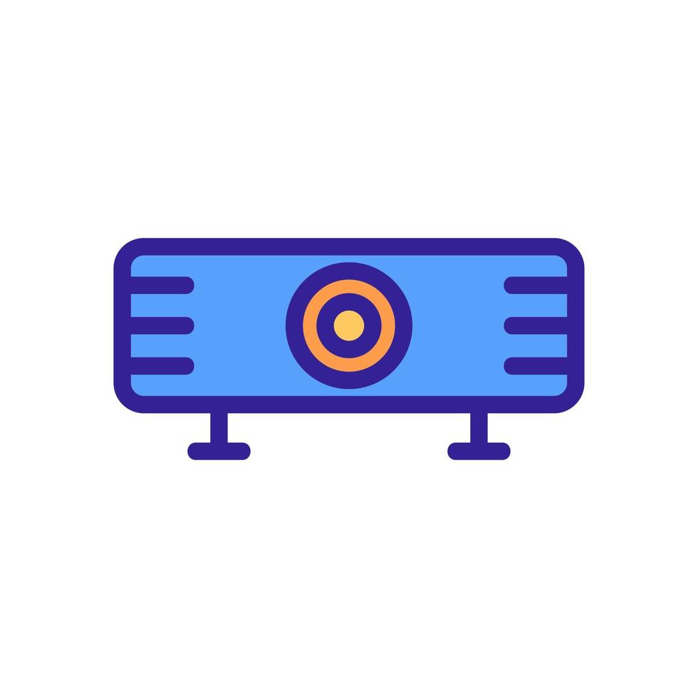 presentation projector icon vector. Isolated contour symbol illustration vector