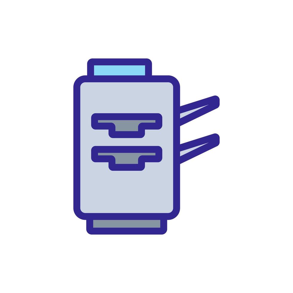 office printer icon vector outline illustration