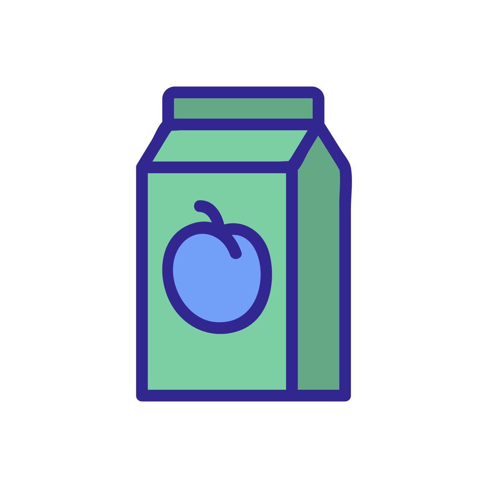 ilustración de contorno de vector de icono de jugo de ciruela