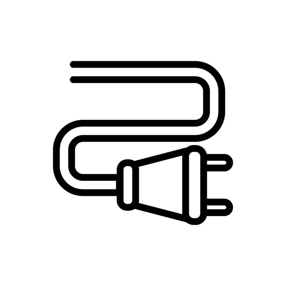 vector de icono de conector de enchufe eléctrico. ilustración de símbolo de contorno aislado