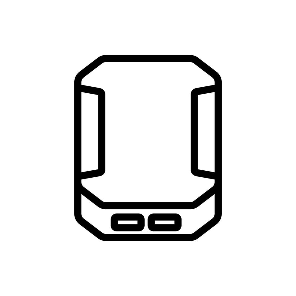 shockproof protective portable charging icon vector outline illustration