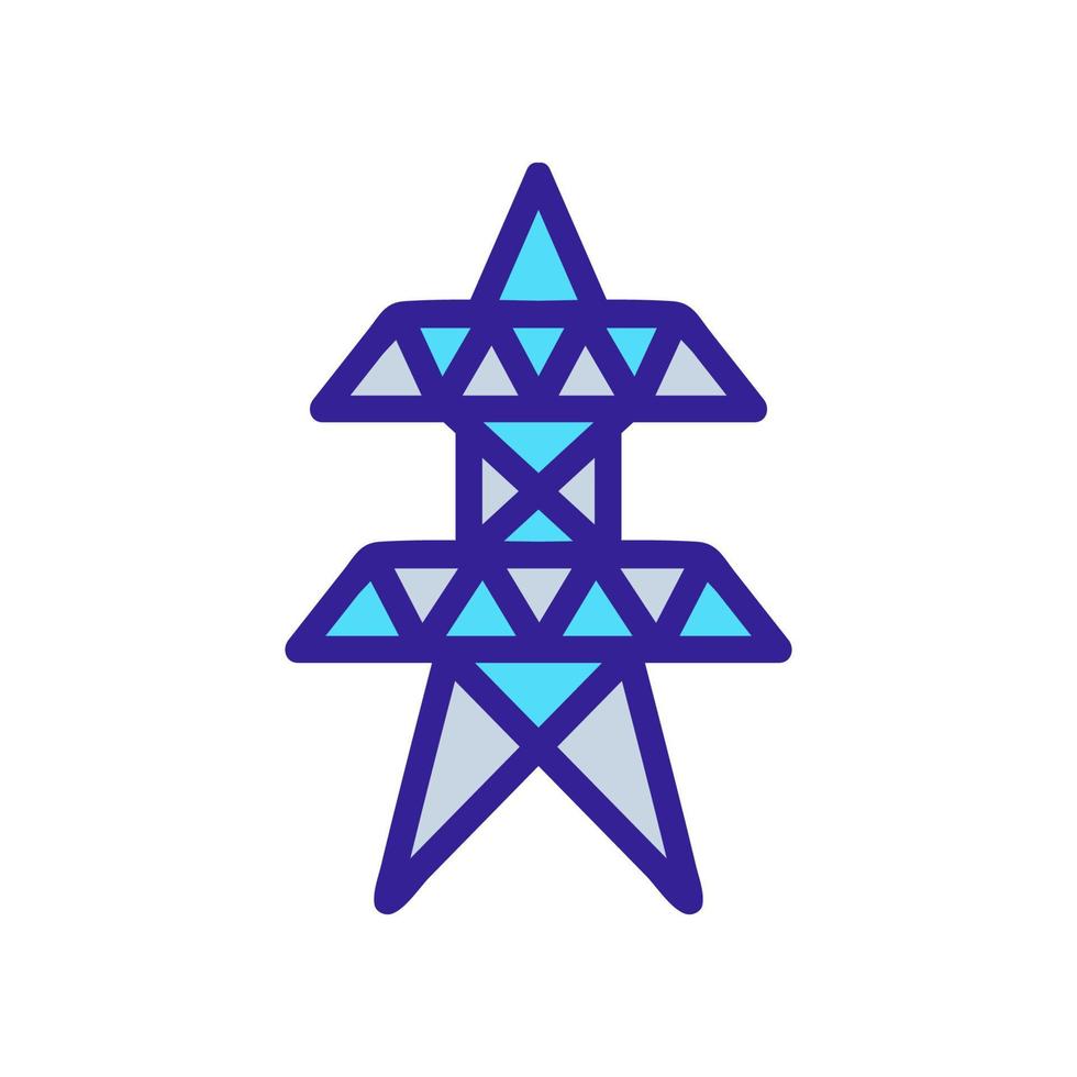 intermediate double tower icon vector outline illustration