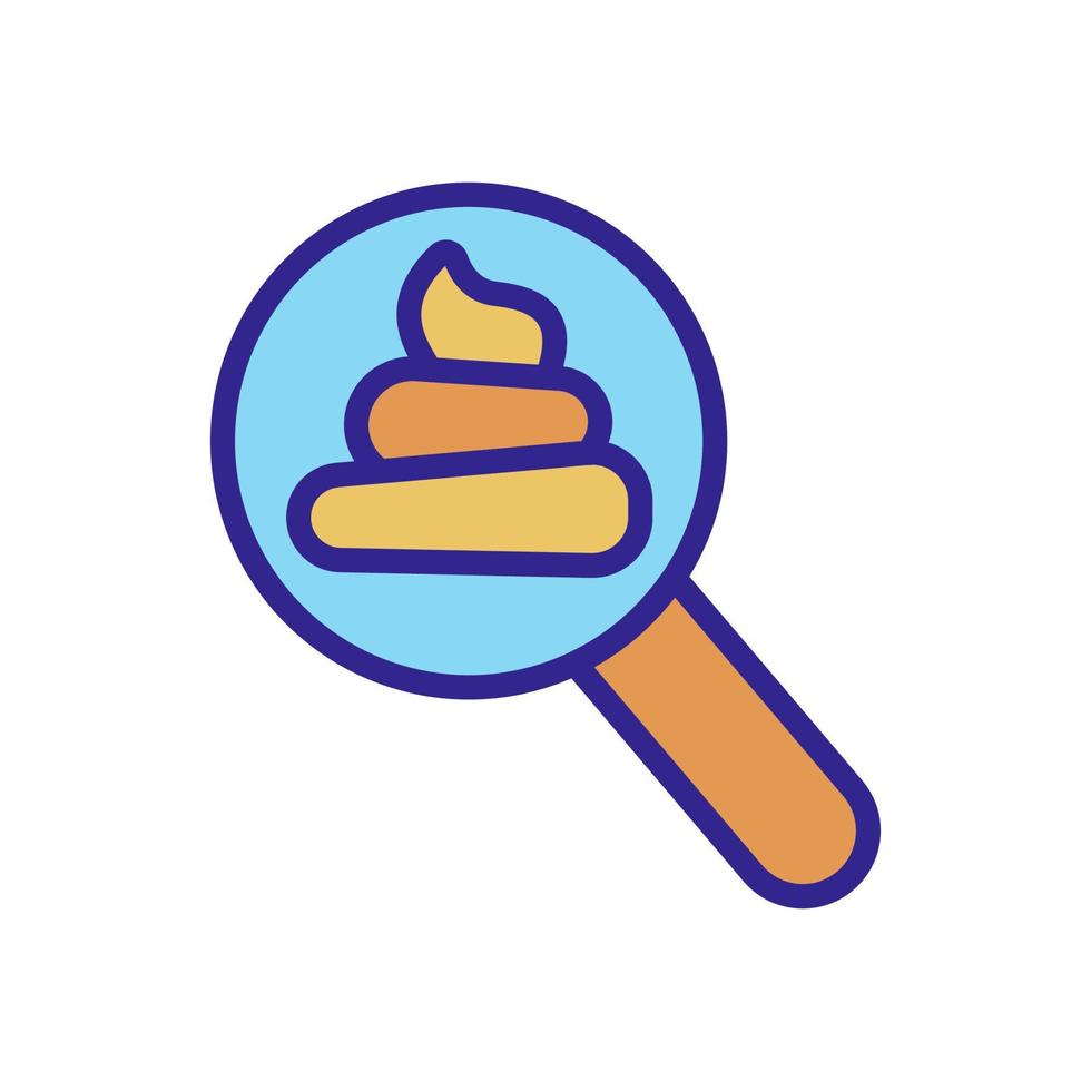 the composition of shit icon vector outline illustration