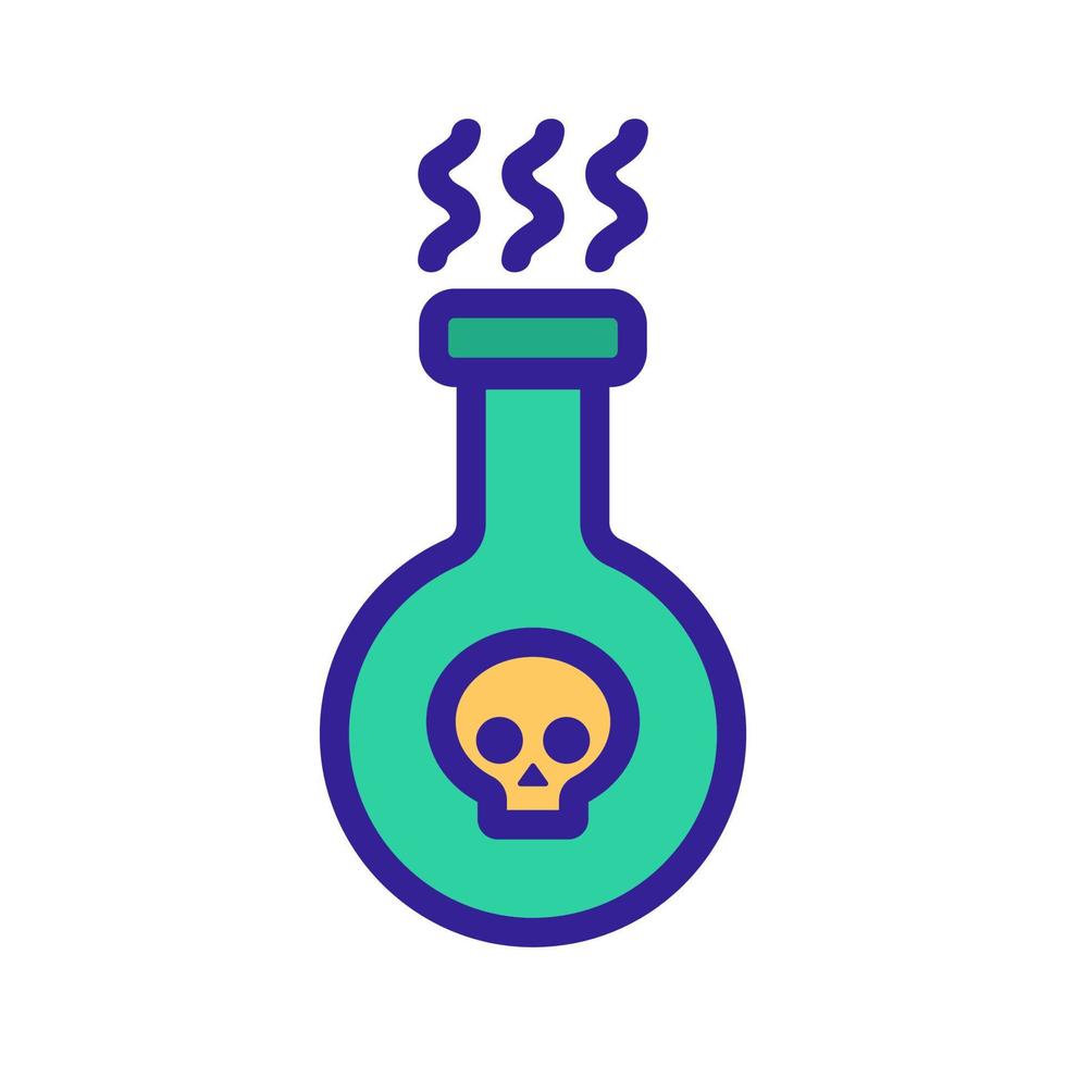 Minzurka with poison icon vector. Isolated contour symbol illustration vector