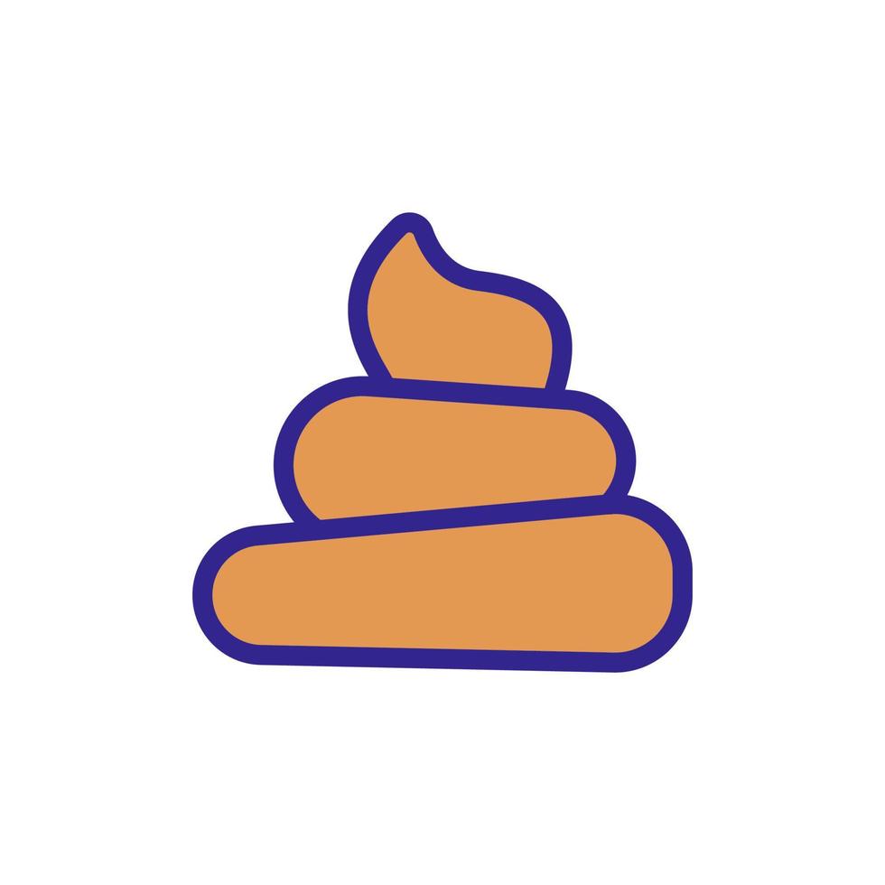 shit pyramid icon vector outline illustration