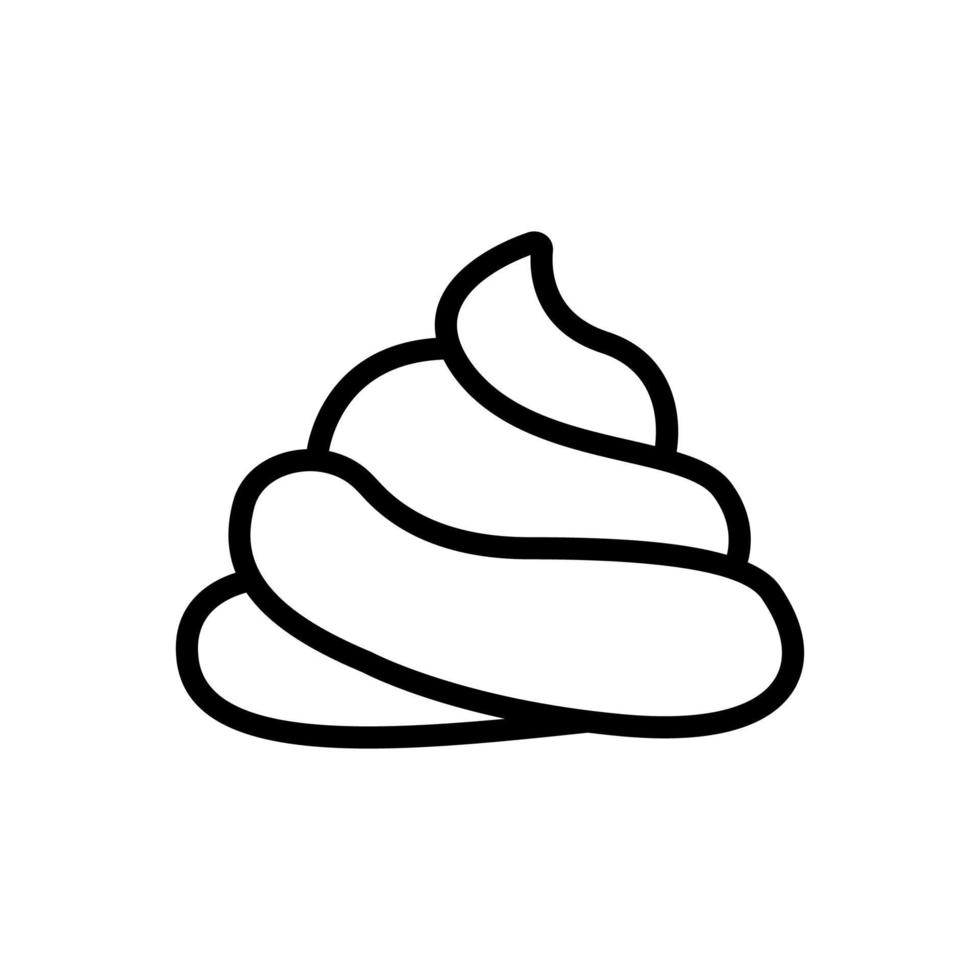 a big pile of shit icon vector outline illustration