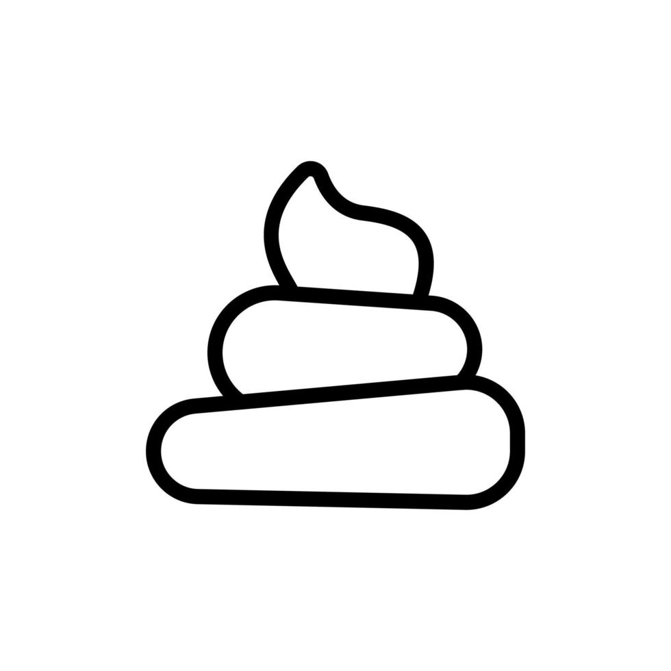 shit pyramid icon vector outline illustration