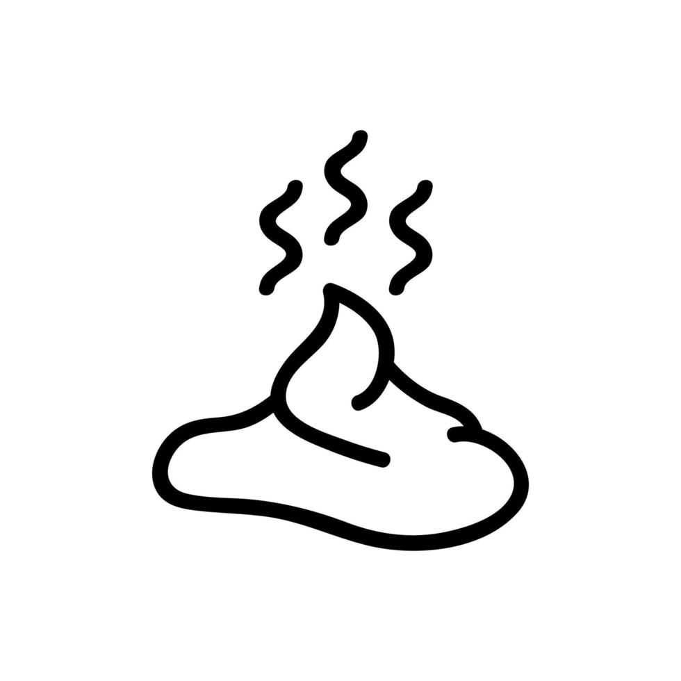 smelly shit icon vector outline illustration
