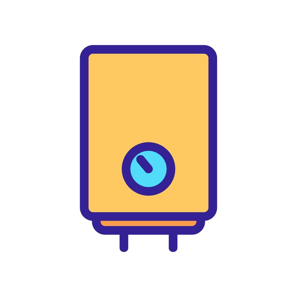 Water heater icon vector. Isolated contour symbol illustration vector