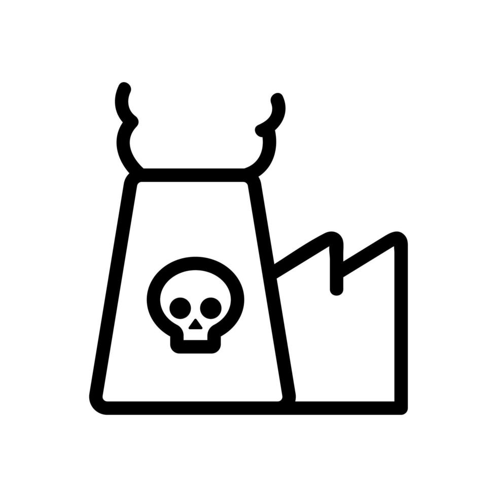 poisonous substances icon vector. Isolated contour symbol illustration vector