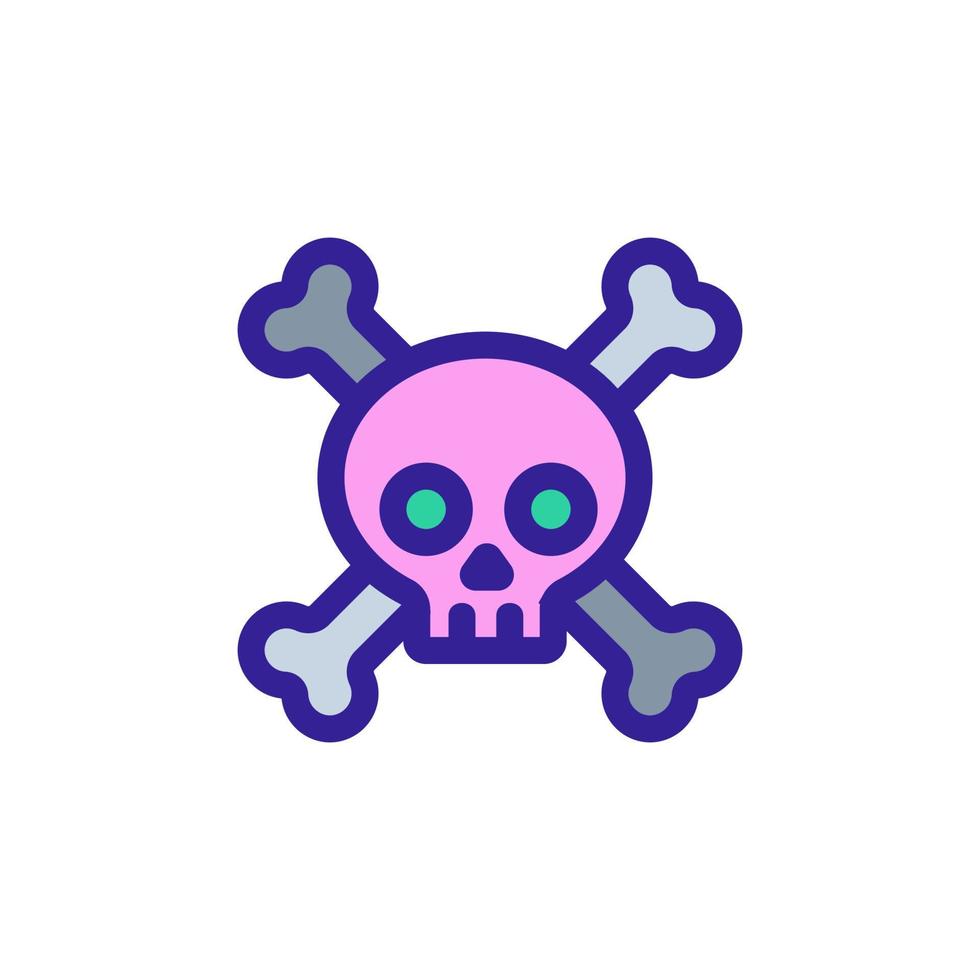 poisonous substances icon vector. Isolated contour symbol illustration vector