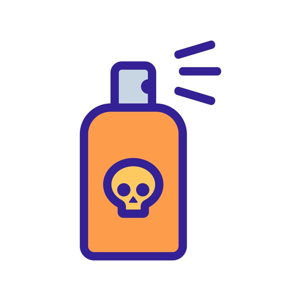 poisonous substances icon vector. Isolated contour symbol illustration vector