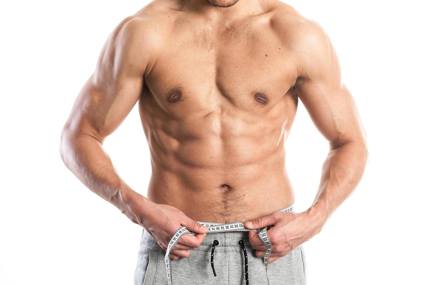 Fit, muscular male body photo