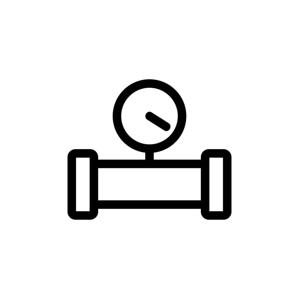 the counter on the tube is an icon vector. Isolated contour symbol illustration vector