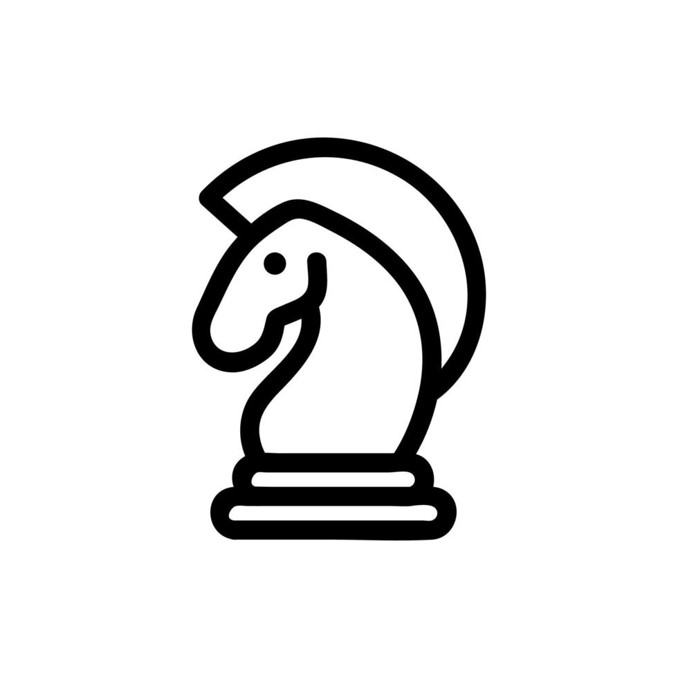 vector de icono de ajedrez. ilustración de símbolo de contorno aislado