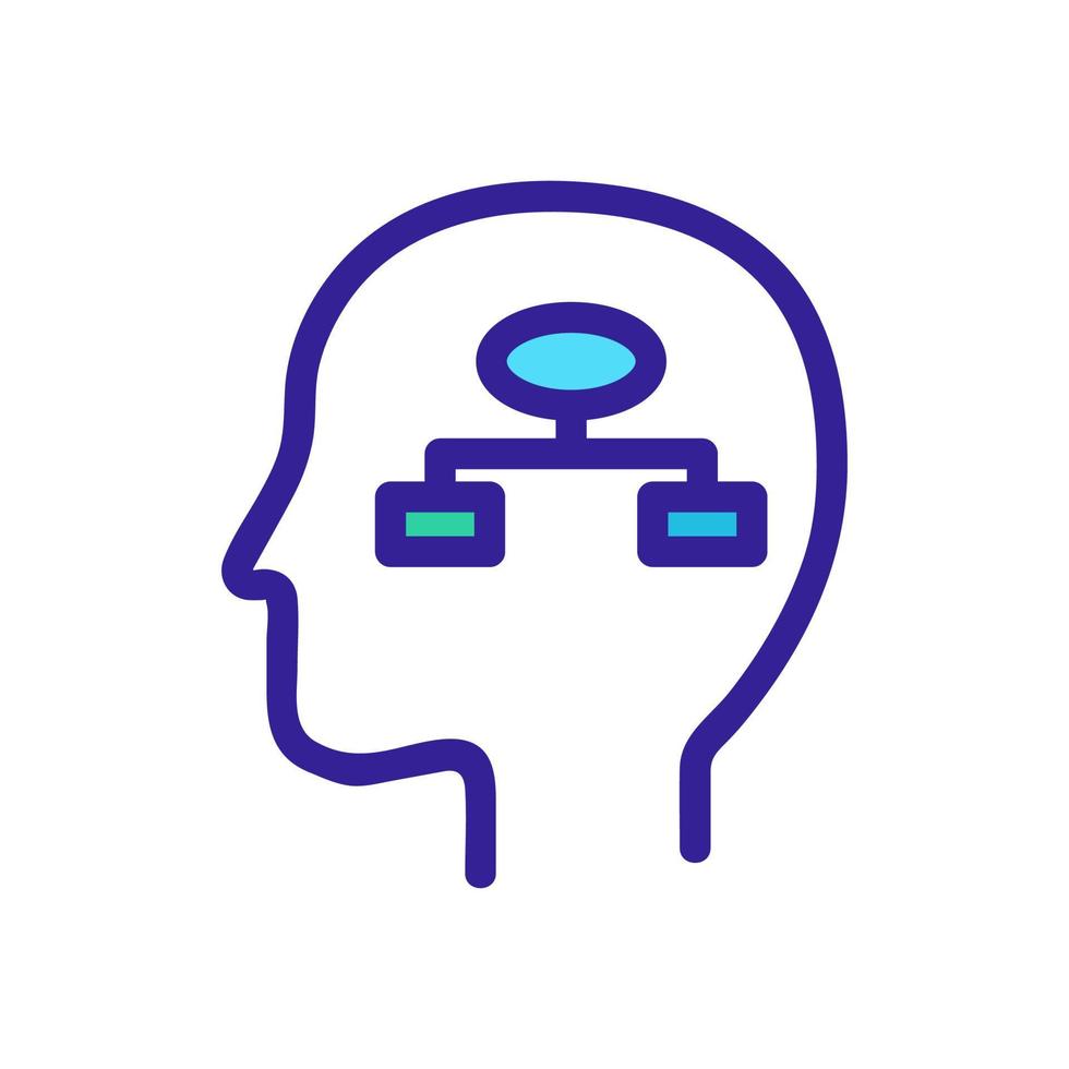 plan the pattern of the vector icon. Isolated contour symbol illustration