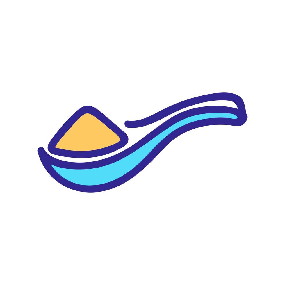 special spoon for rice icon vector outline illustration