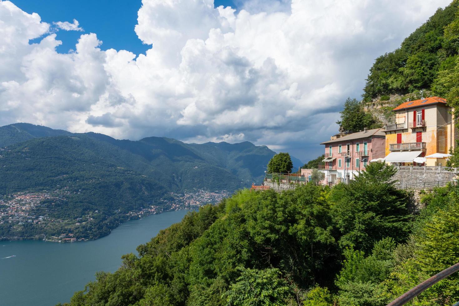 Beautiful view over Lake Como photo