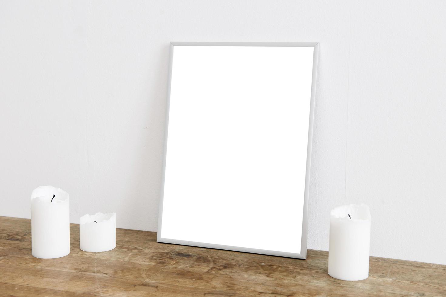 Empty frame with copy space photo