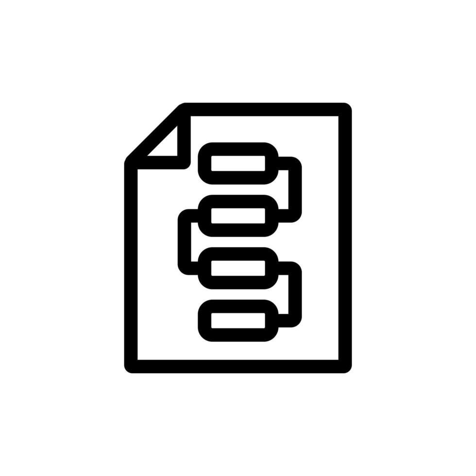strategic planning icon vector. Isolated contour symbol illustration vector