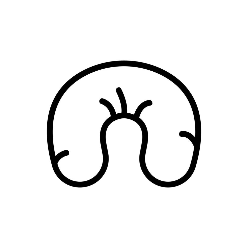 travel pillow icon vector outline illustration 9757709 Vector Art at