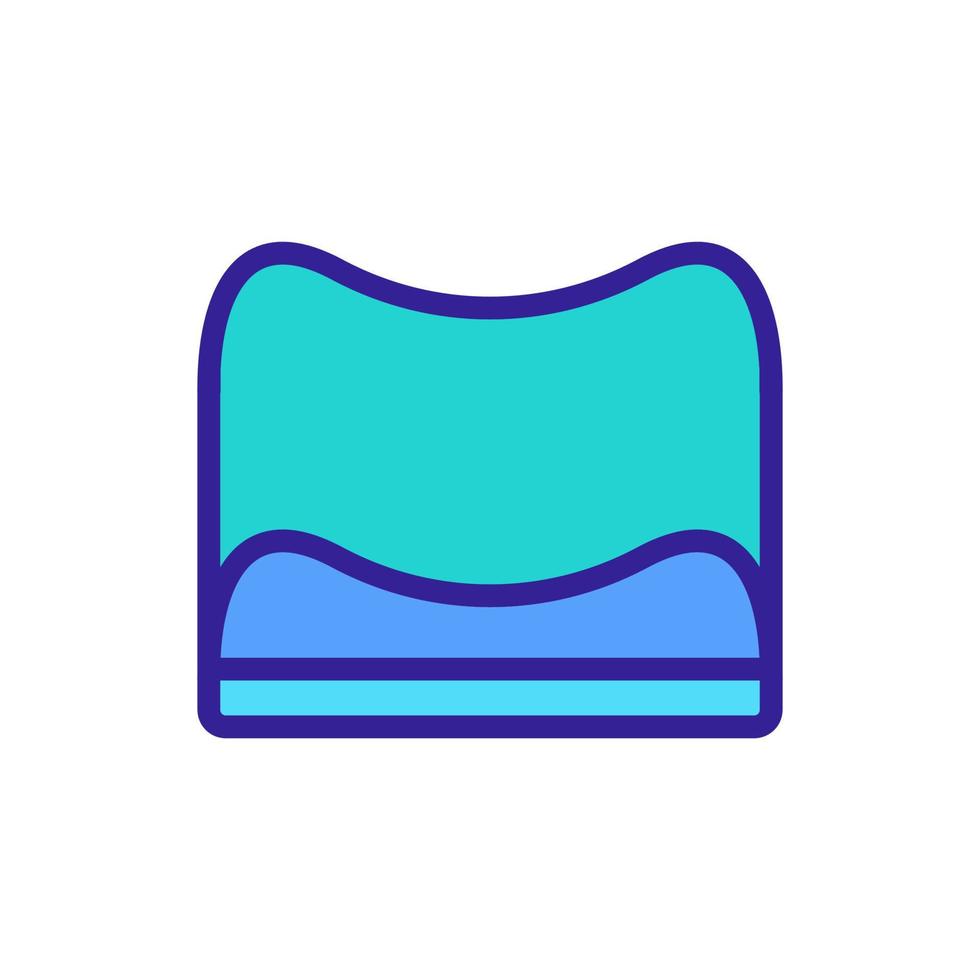 two sleeping pillows icon vector outline illustration