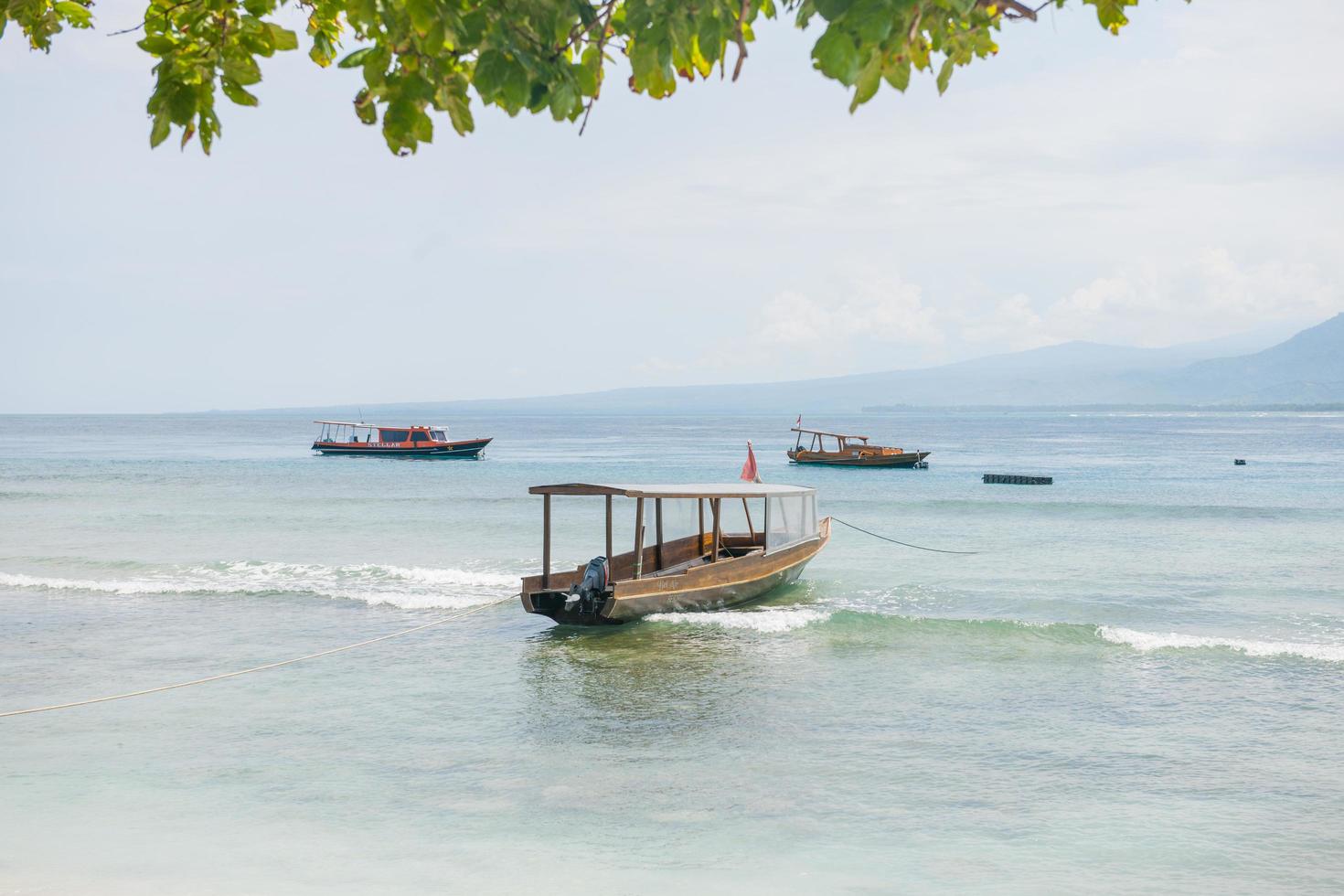 Fishng boat at shore photo