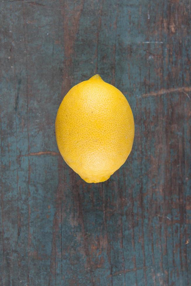 Lemon on table photo