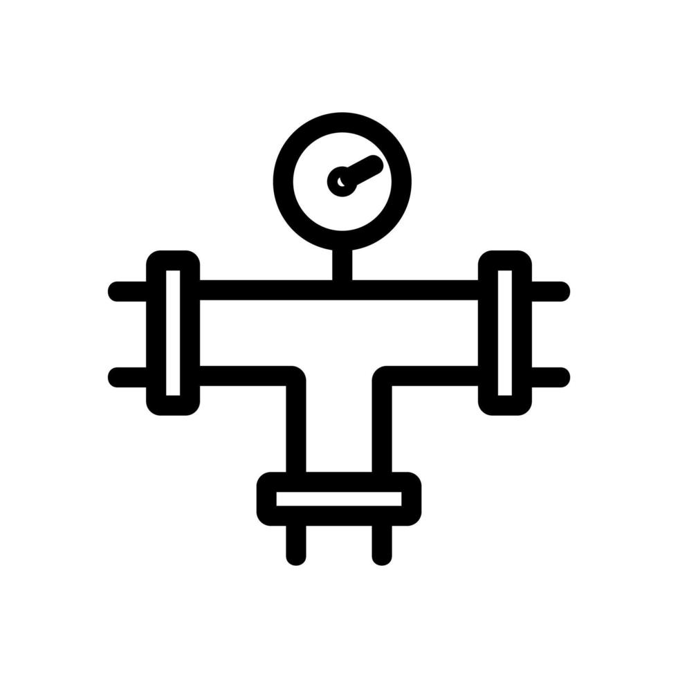 Plumbing pipe icon vector. Isolated contour symbol illustration vector