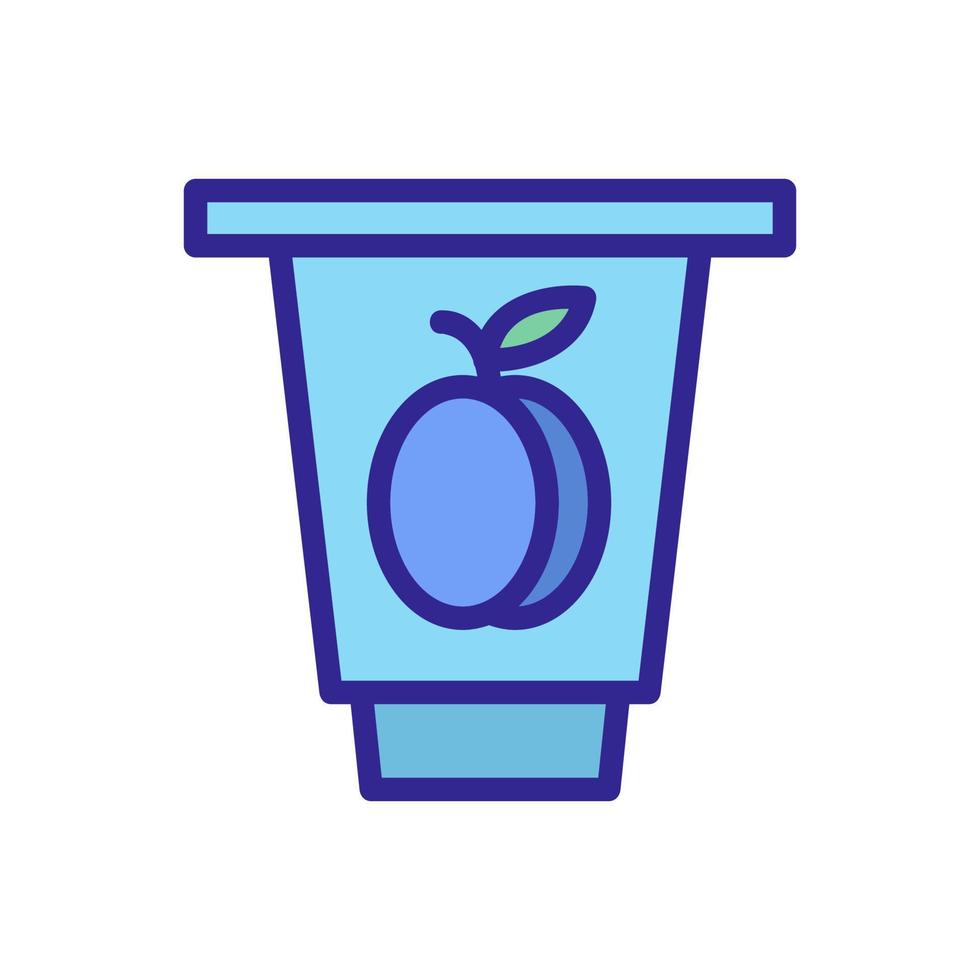 drain yogurt icon vector outline illustration