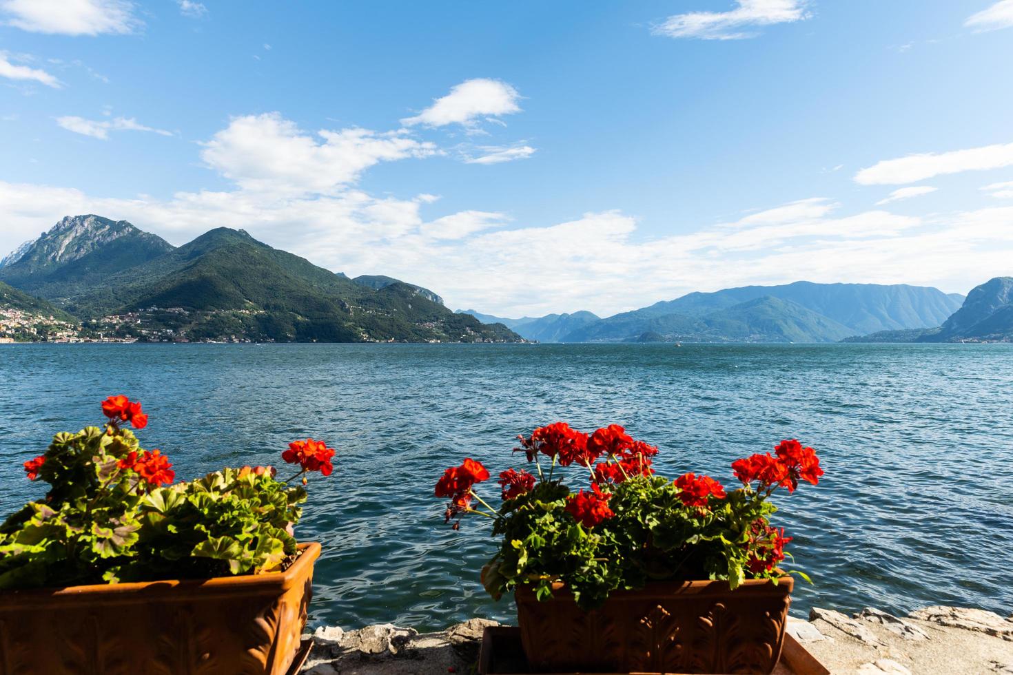 View over lake Como from Santa Maria Rezzonico photo