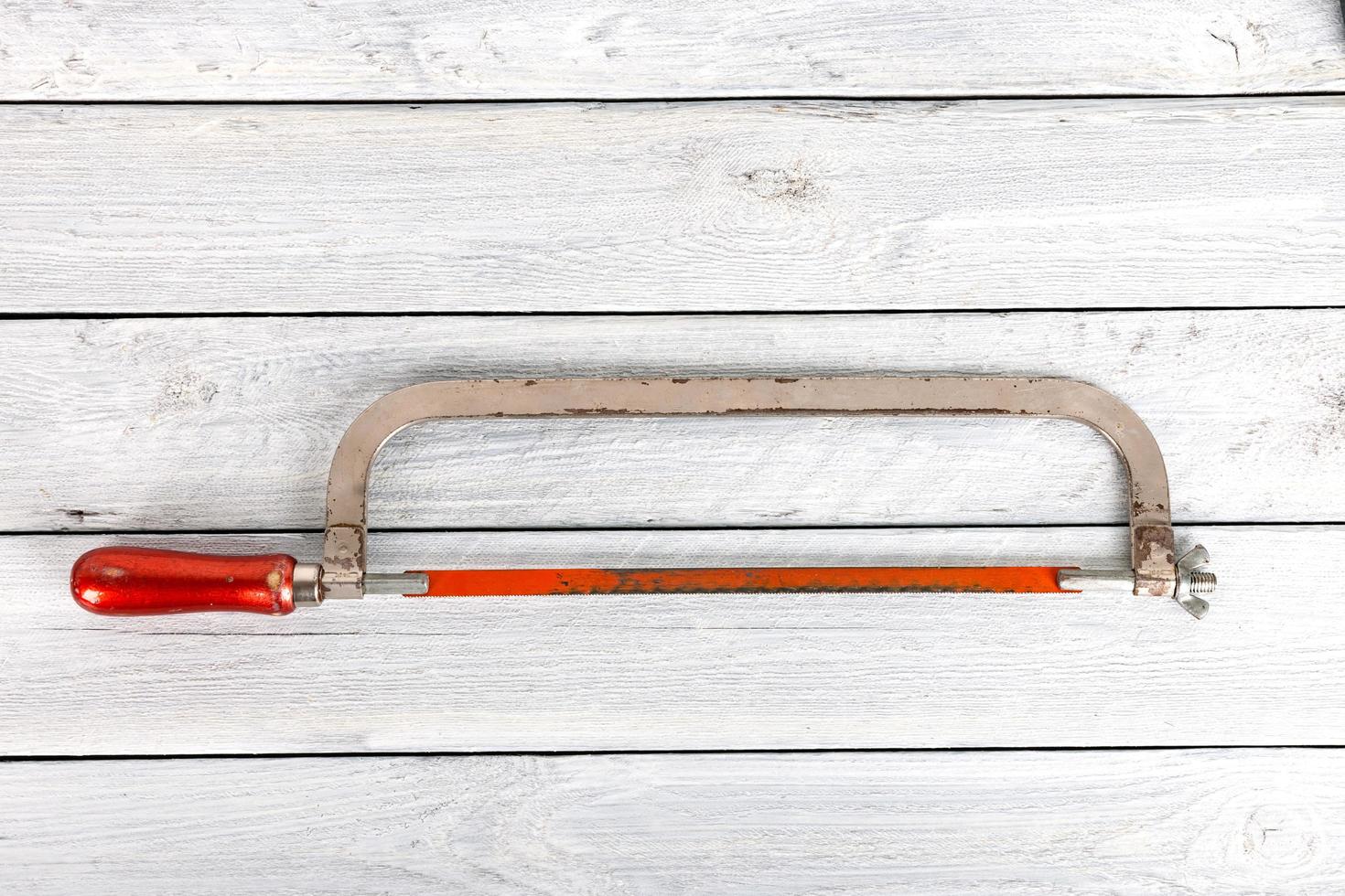 Tools on a wooden background photo