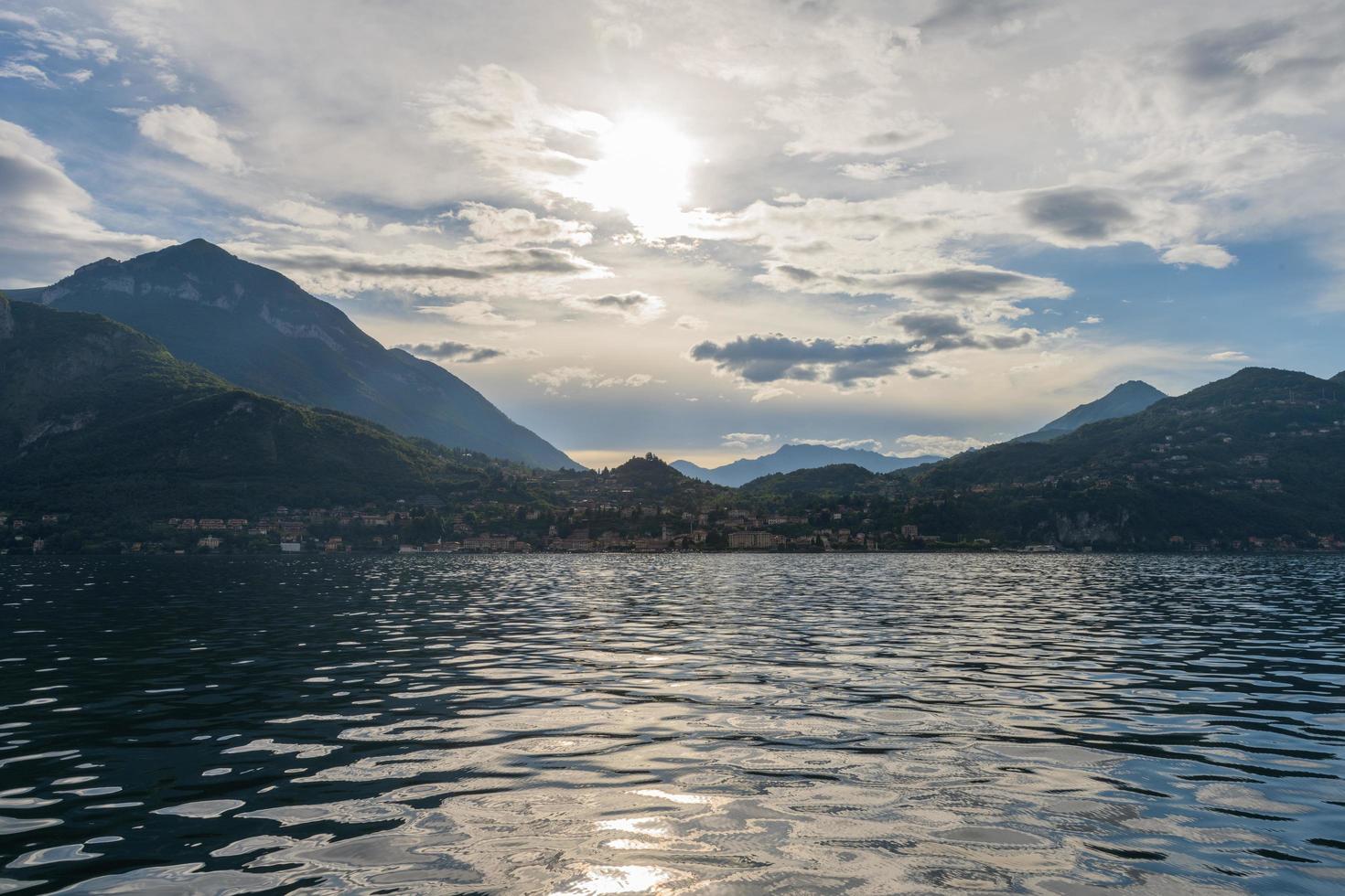 Evening view over lake Como 5 photo