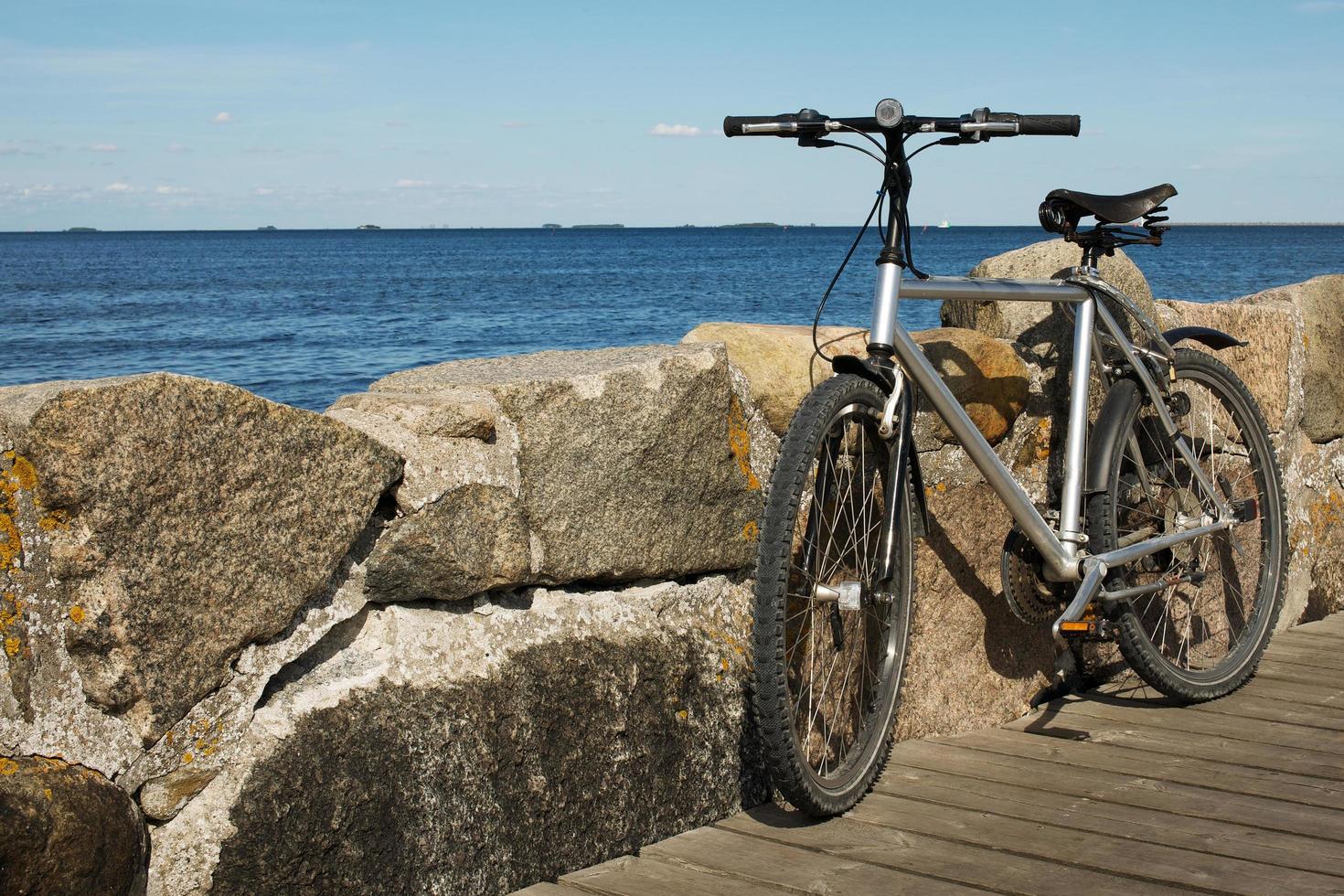 Bicycle by the harbour photo