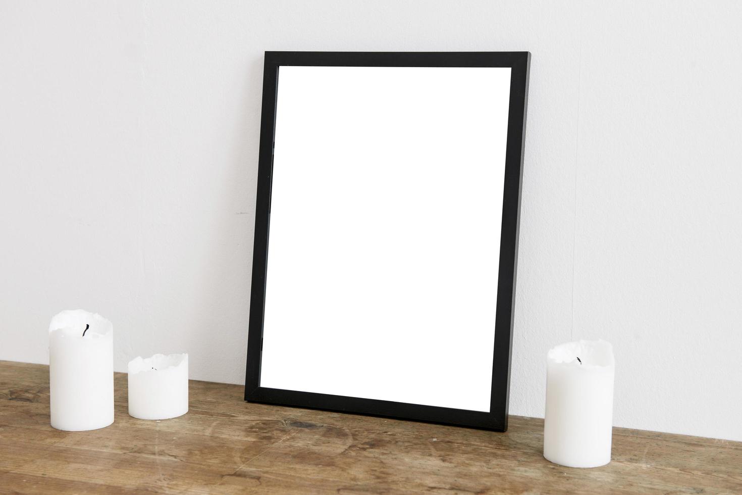 Empty frame with copy space photo