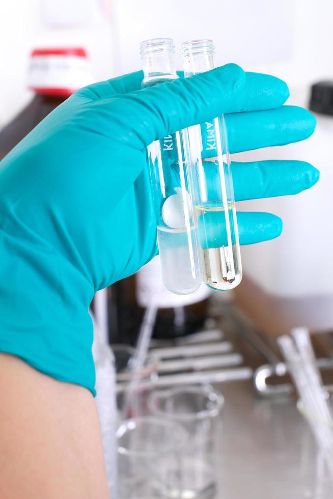 Person working in a medical lab photo