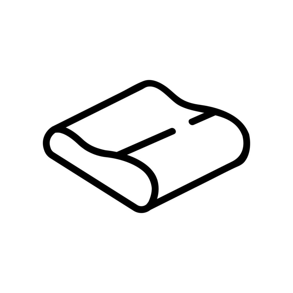 sofa pillow top view icon vector outline illustration