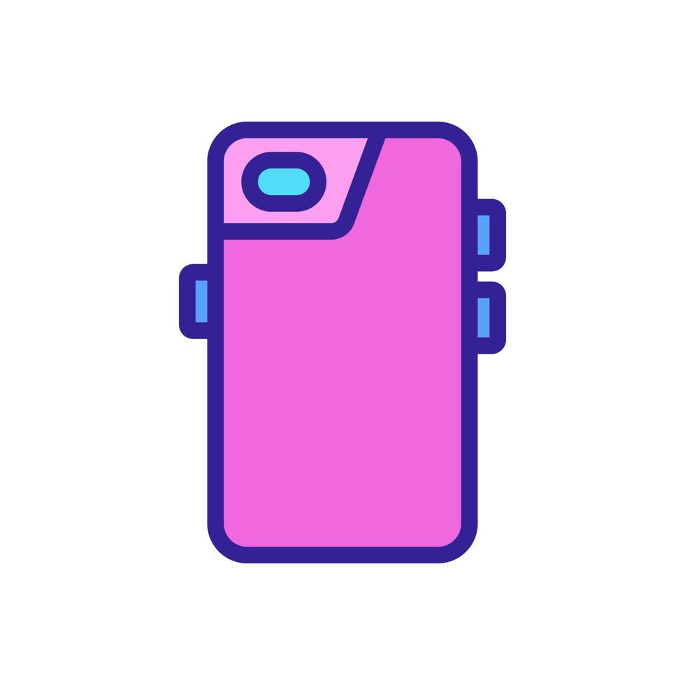 phone case back panel protection icon vector outline illustration